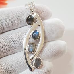 SAPLS01032 Labradorite Pendant 925 Sterling Silver