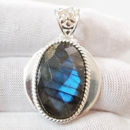 SAPLS01057 Labradorite Pendant 925 Sterling Silver