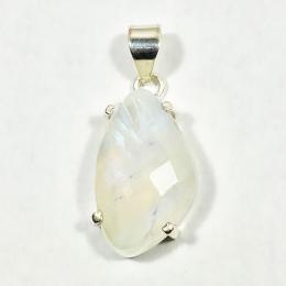 SAPLS01066 Rainbow Moonstone Pendant 925 Sterling Silver