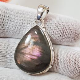 SAPLS01074 Labradorite Pendant 925 Sterling Silver